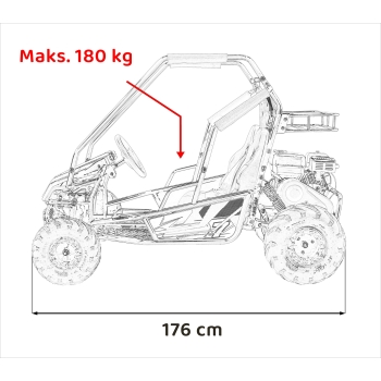 Pojazd BUGGY Spalinowy LUCKY SEVEN Pomarańczowy PSP.GK014.POM Pojazd BUGGY Spalinowy LUCKY SEVEN Pomarańczowy PSP.GK014.POM